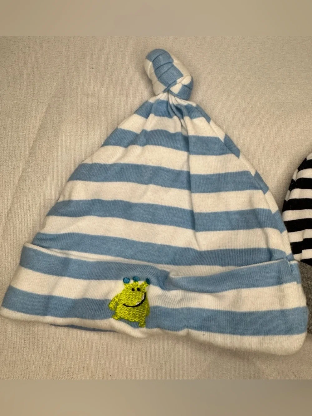 Striped Knot Baby Hats